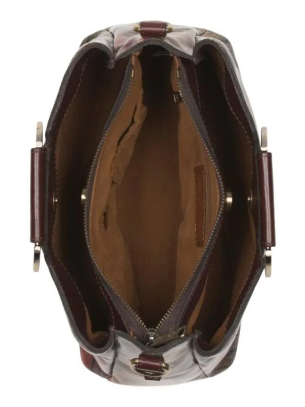 PATRICIA NASH Leather Empoli Satchel With Metal Handles